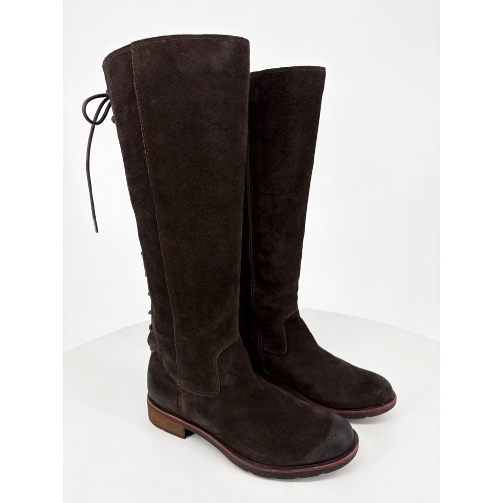 SOFFT Sharnell II Tall Brown Suede Lace-Up Boots 8 - Picture 5 of 16